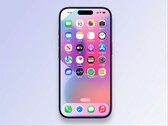 显示圆形应用图标的渲染图，来自据称接近最终版本的 iOS 19。(图片来源：YouTube 上的 fpt）