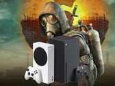 《S.T.A.L.K.E.R. 2：切尔诺贝利之心》宣传图，图中展示了Xbox游戏主机