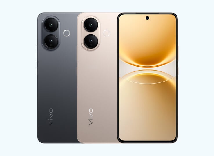 Vivo V70 Lite 有金色和黑色两种配色