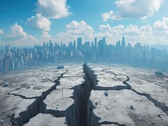 人工智能生成的描绘墨西哥城断层线的图像。(图片来源:Attasit,Adobe Stock)