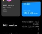 小米10T Pro上的MIUI 13.0.9细节（来源：自己）。