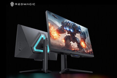 RedMagic 新推出的 27 英寸游戏显示器比同类产品拥有更多的局部调光区。(图片来源：RedMagic）