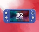 Switch 2 徽标显示在 Switch Lite 控制台上