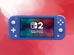 Switch 2 徽标显示在 Switch Lite 控制台上