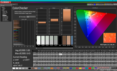 校准前的ColorChecker