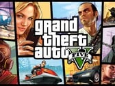 《GTA 5》的标题画面。