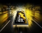 图中展示的是雷克沙（Lexar）的Thor Ultra，这是一款M.2 2280 PCIe Gen 5固态硬盘，顶部贴有一张淡黄色的标签 