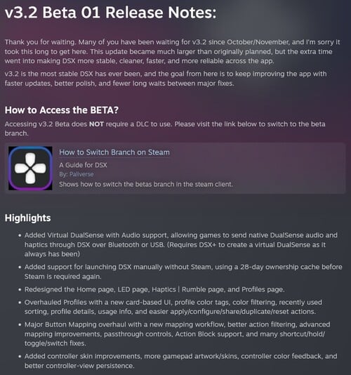 DSX v3.2 Beta 01 功能展示
