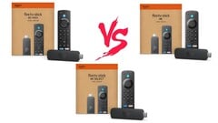 Fire TV Stick 4K Max、Fire TV Stick 4K 和 Fire TV Stick 4K Select 是亚马逊推出的能以 4K 格式播放流媒体的流媒体棒。(图片来源：亚马逊）