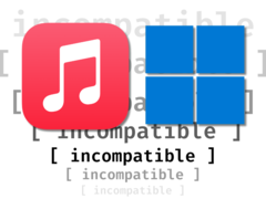 Apple 音乐和 Windows 确实给人一种不兼容的感觉--Apple ，在将其关键应用程序之一移植到世界上最流行的 PC 操作系统上时做得半途而废。(图片来源：Apple, 微软, Anubhav Sharma - Notebookcheck)