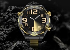 Hero 4 是一款金色设计的经济型智能手表。(图片：Kallme）