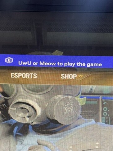 黑客在《彩虹六号围攻》中编写自定义信息。(图片来源:Pirat_Nation)