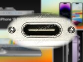 Apple iPhone 15 Pro的实拍似乎已经证实了一个USB-C接口已经被包括在内。(图片来源：9To5Mac &amp; @URedditor - 已编辑)