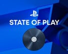 展示PS5光盘的PlayStation State of Play宣传横幅