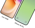 vivo X300 与 iPhone 16 Pro，从左到右。(图片来源：韩博晓 - 编辑）
