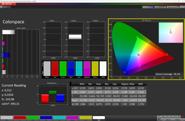 色彩空间（色彩配置文件：自然，目标色彩空间：sRGB）