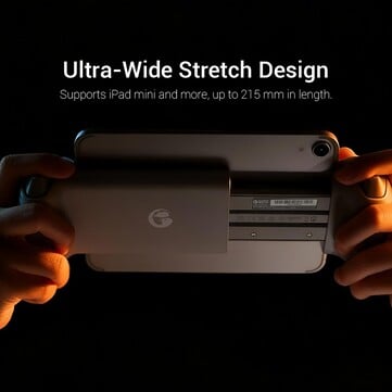 GameSir G8 Plus MFi 最多可安装 iPad Mini。(图片来源：GameSir）