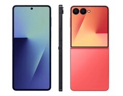 三星Galaxy Z Flip7 将有蓝色、红色和黑色三种颜色。(图片来源：Evan Blass）