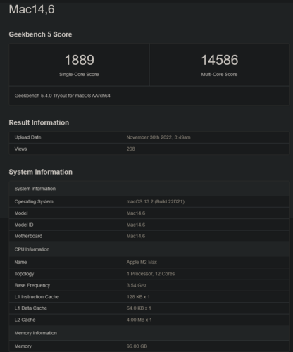 (图片来源：Geekbench)