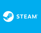 蓝色背景中的 Steam 徽标（图片来源：Valve）