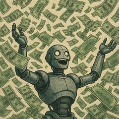 人工智能竞赛可能是科技公司背负越来越多债务的根本原因。(图片来源：人工智能由 ChatGPT-4o 生成）