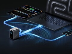 Anker 的 Prime 充电器(160W、3 个端口、智能显示屏)(如图)已在美国上市。(图片来源:Anker)
