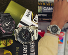 图为卡西欧 G-Shock GA-2100CM-8A 和 GA-2100CM-5A（左），以及 GA-2100CM-5A（右）。