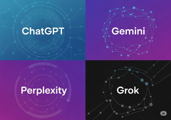 Gemini、ChatGPT、Grok 和 Perplexity（图片来源：Gemini）