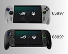 ROG Xbox Ally 和 ROG Xbox Ally X 的传闻定价（图片来源：Microsoft Gaming，有编辑）