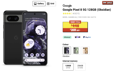 Pixel 8 在澳大利亚有 201 澳元的折扣。(来源：JBHIFI）