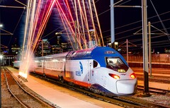 在美国服役的新型 Acela。(图片来源：美国铁路公司）