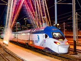 在美国服役的新型 Acela。(图片来源：美国铁路公司）