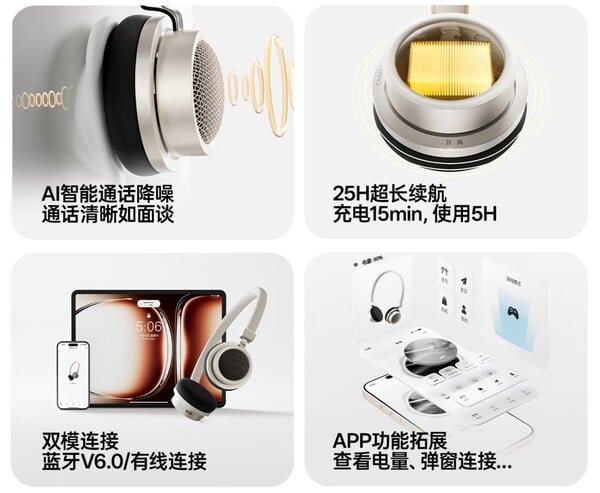 Edifier Doo Ace 具有蓝牙多点功能、人工智能降噪功能和长达 25 小时的电池续航时间。(图片来源：Edifier）