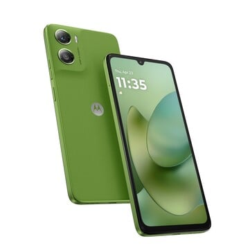 Pantone Tendril 色调的 Moto G06。(图片来源：摩托罗拉）