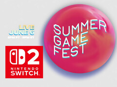 带有 Switch 2 徽标的 2025 年夏季游戏节横幅（图片来源：Steam、任天堂美国公司，有编辑）。