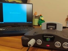 在任天堂 64 上运行 Windows CE 2.11 的截屏画面