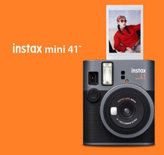 富士胶片推出了具有自动曝光和特写视差校正功能的 Instax mini 41 速拍相机。(图片来源：富士胶片）
