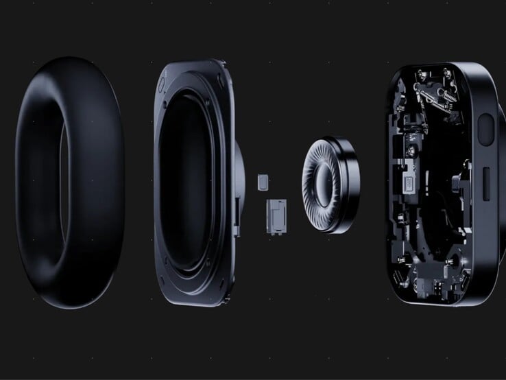 Nothing Headphone (1) Pro 的每个耳罩内均搭载一个 40 毫米动圈单元、一个 13 × 8 毫米精密单元和一个 xMEMS 高音单元。