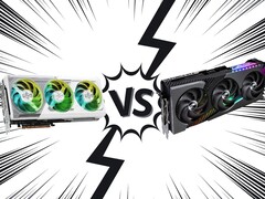 Hardware Unboxed 使用华擎 Steel Legend RX 9070 和微星 Vanguard RTX 5070 进行对比。(图片来源：华擎、微星、Pixabay，经编辑）