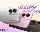 Realme P3 5G 有太空银、彗星灰和星云粉三种配色（图片来源：Realme）