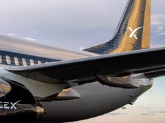 SpaceX 提供 Starlink 航空服务，用于机上互联网。(图片来源：SpaceX）