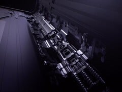 OPPO Find N5 可折叠铰链机构特写，用于说明与即将推出的Apple iPhone 折叠式铰链设计类似的铰链设计（图片来源：OPPO）