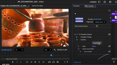 Adobe Premiere Pro 25.5 中新增的 90 多种 GPU 加速实时特效可帮助电影剪辑师更快地为影片添加创意特效。(图片来源：Adobe）