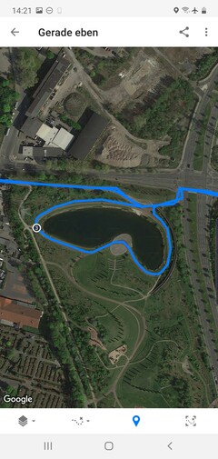 GPS test: Samsung Galaxy Note 10+ - Cycling around a lake