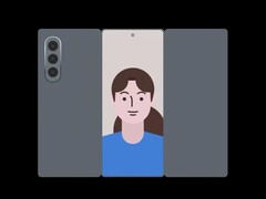 最近泄露的 Z Tri-Fold 设计图。(图片来源：TechHighest via X）