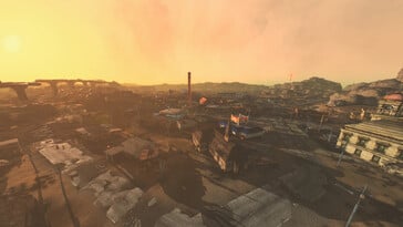 Long 15 - NCR Expansion 中显示城市的图片。(图片来源:ToxicWhiteout - Nexus Mods)