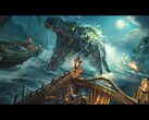 预购《骷髅与白骨精》的玩家将获得 "公海殿下 "套装，其中包括荣耀战袍和加冕烟花！(来源：育碧）