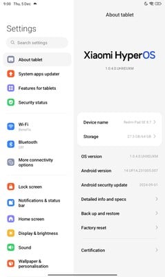 小米红米 Pad SE 8.7 软件