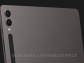 Galaxy Tab S9 Ultra将是其前辈的形象。(图片来源:@OnLeaks & MySmartPrice)
