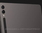 Galaxy Tab S9 Ultra将是其前辈的形象。(图片来源：@OnLeaks &amp; MySmartPrice)